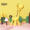 Weiches Beißspielzeug für Neugeborene Baby-Giraffe Zahnungs-Kleinkinder, Lebensmittelgeeigneter Silikon-Stick Zahnfleischpflege, Tragbarer Beruhigender Reise-Beißring BPA-Frei 0-12 Monate,