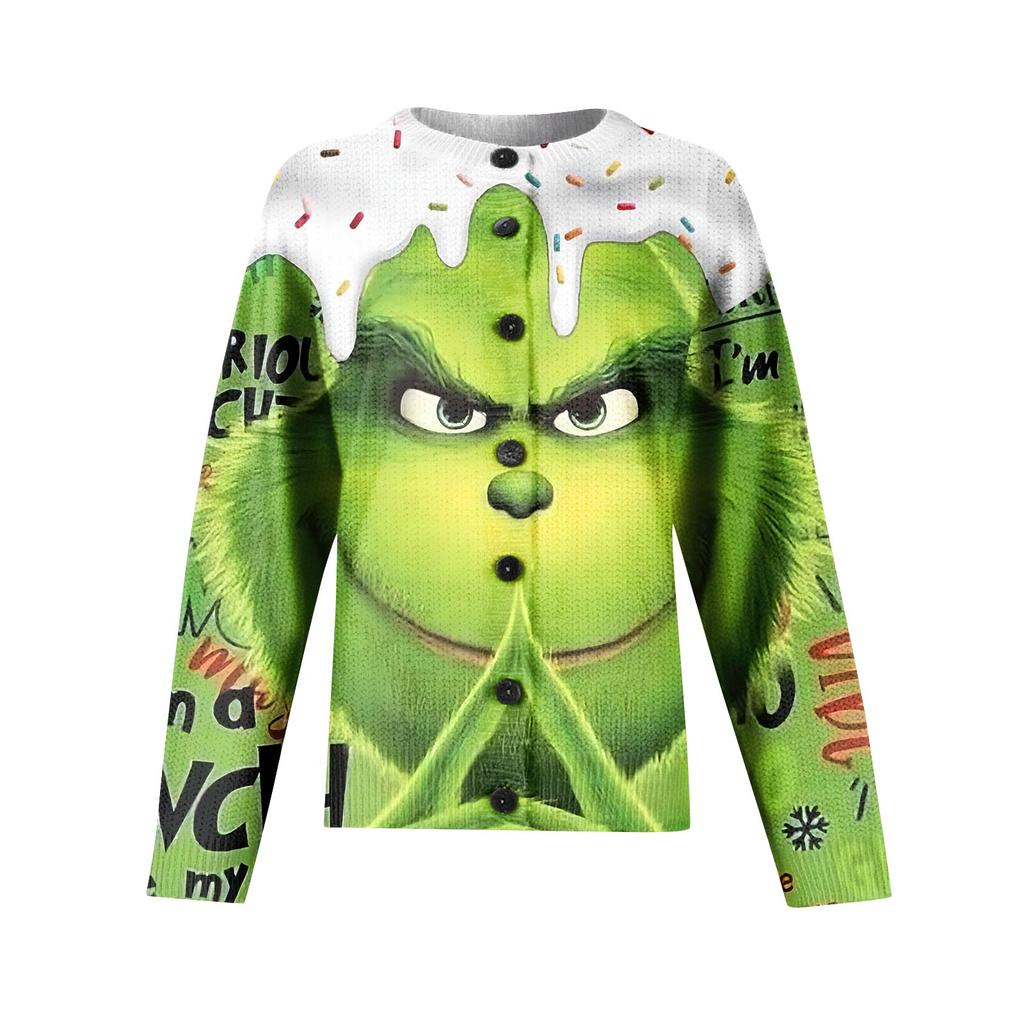 Women'S Christmas Sweater Cute Fun Christmas Sweater Fall And Winter Long Sleeve Knitted Sweater