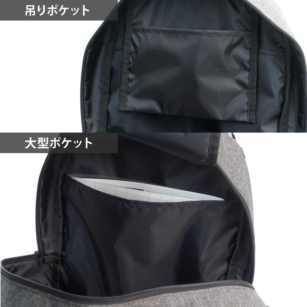 Outdoor Products Rucksack, Großes Fassungsvermögen, A4-Größe Aufbewahrung, PC-Aufbewahrung, Mehrere Taschen, D-Ringe, Klappenlos, Fulcrum