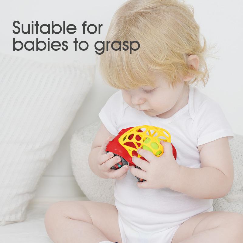 Newborn Baby Rattle Bobo Car 3-12 Months Baby Soft Rubber Toy