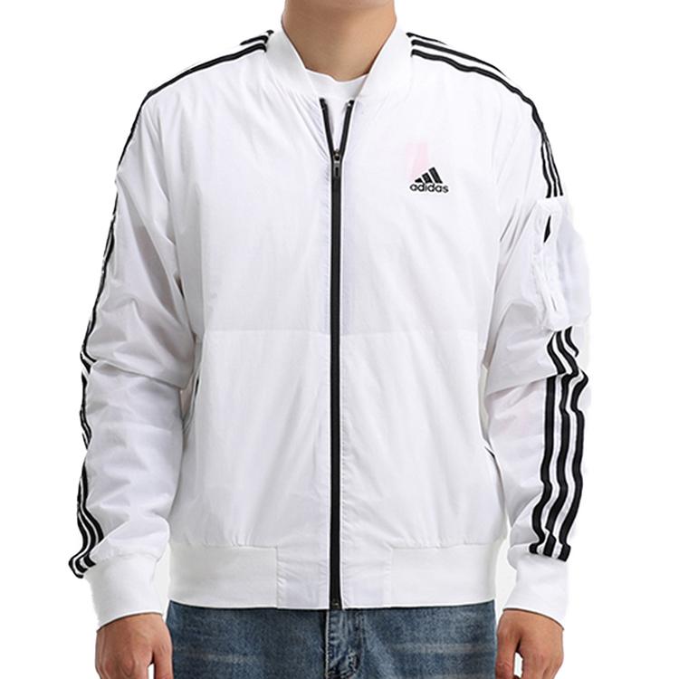adidas Jacken Herren Weiß Baseballkragen Moderat Andere GH4803