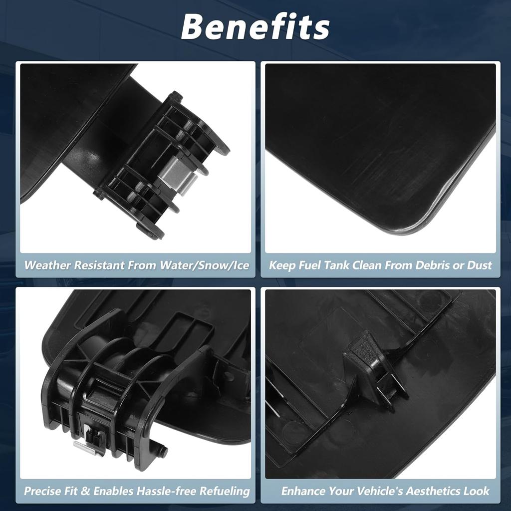 Fuel Tank Door for Hyundai Sonata 2010 2011 2012 2013 2014 Fuel Filler Door Assembly for Hyundai Sonata Hybrid 2011-2015 No.69510-3S000 Black Fuel