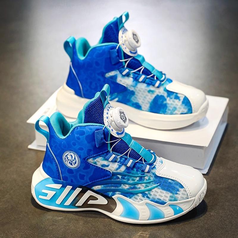 Kinder-Basketballschuhe, Jungenschuhe 2025 neue Sommermodelle, leichte und atmungsaktive Sportschuhe für mittlere und ältere Kinder, atmungsaktiv lit
