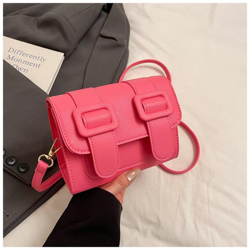 

Premium texture niche design fashionable Cambridge bag women s new popular versatile single shoulder crossbody small square bag рожевий червоний колір