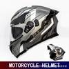 Full Face Motorcycle Helmet With Dual Lens Anti-Fog Visor DOT ECE 3C Certified Unisex Winter Use