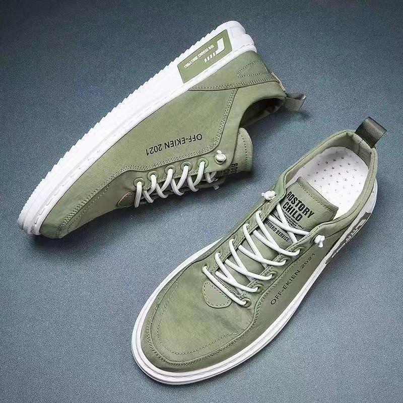 Canvas Shoes Men Sneakers Casual Breathable Walking Flats Lace -Up Skateboard Trainers Fashion Lightweight Man Vulacnized Shoes