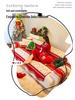Festive Red Chenille Non-Slip Sofa Cover for All Seasons - New Year & Christmas Style