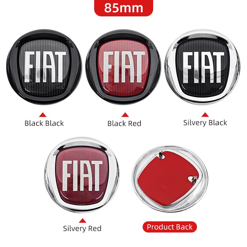 3D 85/95/100/120 мм Значок решетки капота автомобиля задний значок багажника для FIAT Panda Ducato Fiorino Grande Punto 500X 500 Freemont Stilo black black 1pcs