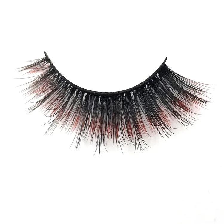 25mm mink lashes color false eyelashes thick and exaggerated eyelash personality fake lashe beauty eye lash extension makeup set