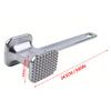 Meat Tenderizer Tool Aluminum Alloy Dual Sided Meat Mallet Hammer with Non Slip Grip for Pounding Meats Nuts Shellfish