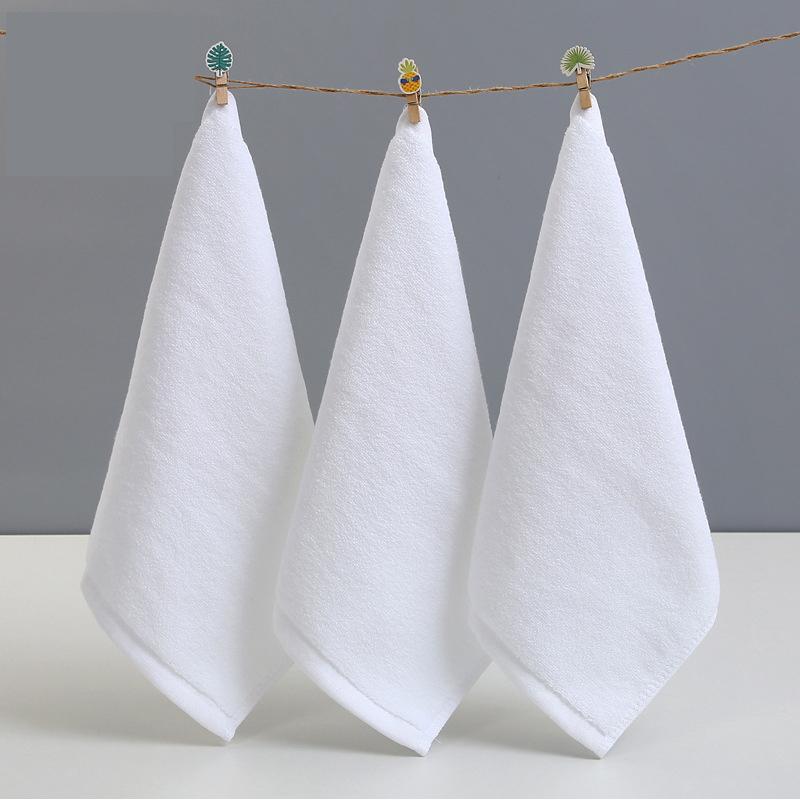 

Белые квадратные полотенца для рук, мягкие и впитывающие, для отелей, ресторанов, авиаций, детских садов, КТВ, полотенца для лица из чистого хлопка 30*30 см 30x30cm&1pc