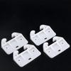 10 PCS Plastic Drawer Guide Plastic Drawer Replacement Parts Bottom Mount White Dresser 2.28 X 1.61 X 0.28 Inches