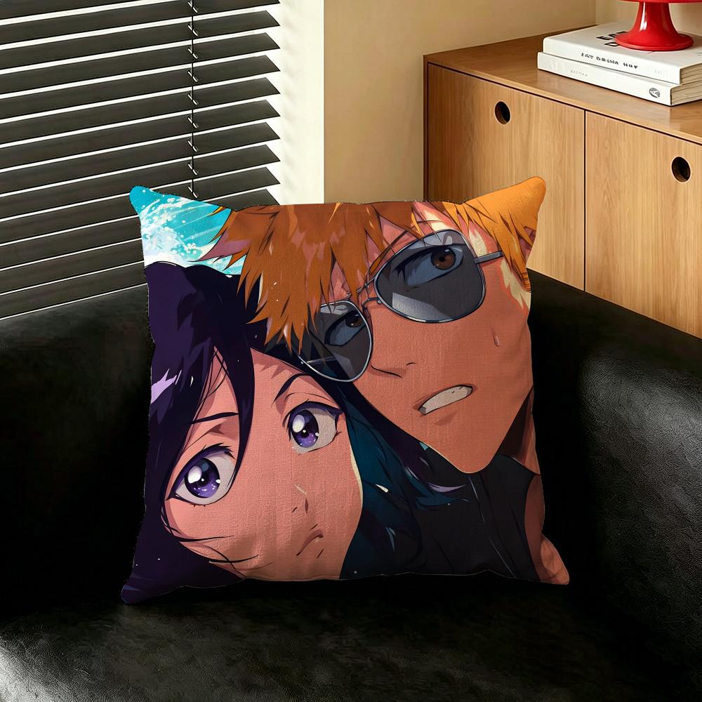 Anime BBLEACH Cushion Cover Creative Pillowcases for Interior Decoration Office Living Room Home Car Hot