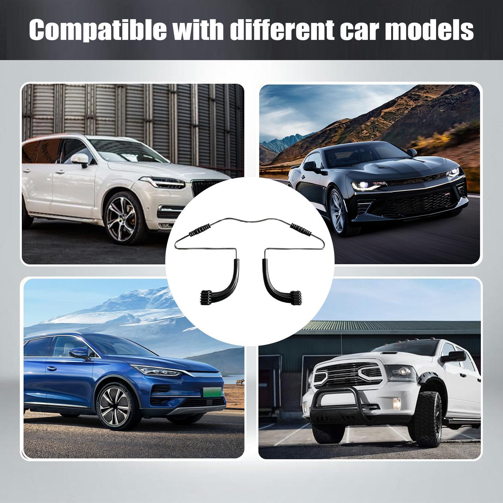 Car Clothes Hanger Adjustable Stainless Steel Multi-functional Accessories Auto Coat Hanger For Travel Road Trip Driving Summer China Mainland