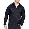 Under Armour Qualifier Storm Running Windbreaker Jacket With Hood and Logo Men Outerwear Black 1326597-001
