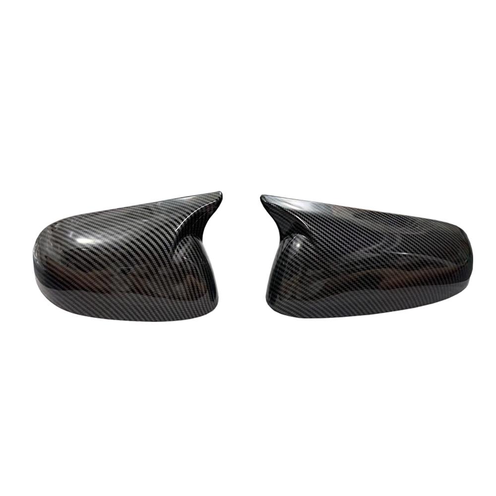 Car Decoration Door Mirror Cover For LHD VW Golf 4 MK4 1998 1999 2000 2001 2002 Carbon Fiber Glossy Black Rearview Accessories