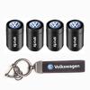 VEMZG1 Car Tire Wheel Valve Caps Cover Suede Car Key Chain Ring Keychain For VW R GTI Polo Golf Passat Tiguan Arteon Touareg ID.3 Jetta