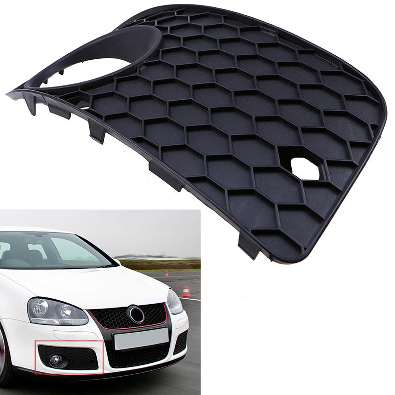 Set di coperture a rete per griglia centrale inferiore del paraurti anteriore nero opaco e griglia fendinebbia per VW Golf MK5 GTI Jetta 2004-2009 Sostituzione