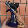 Cute Black Cat Ornament Broom Resin Crafts Figurine Table Art Gift Mini Gothic Home Decor Statues Halloween Desktop Decoration
