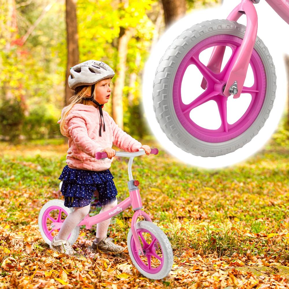 Balance Bike Children'S Bike Eva Wheels 12" Pink And White