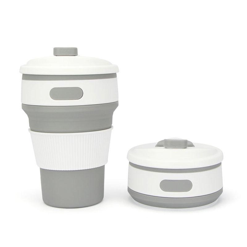 Stabiler 350ml Tragbarer Mini Silikon Faltbarer Kaffeebecher Für Outdoor-Abenteuer
