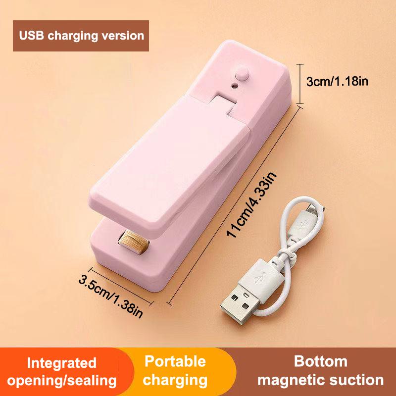 Rechargeable Usb Charging Mini Sealing Machine Household Snack Plastic Packaging Bag Small Heat Seal
