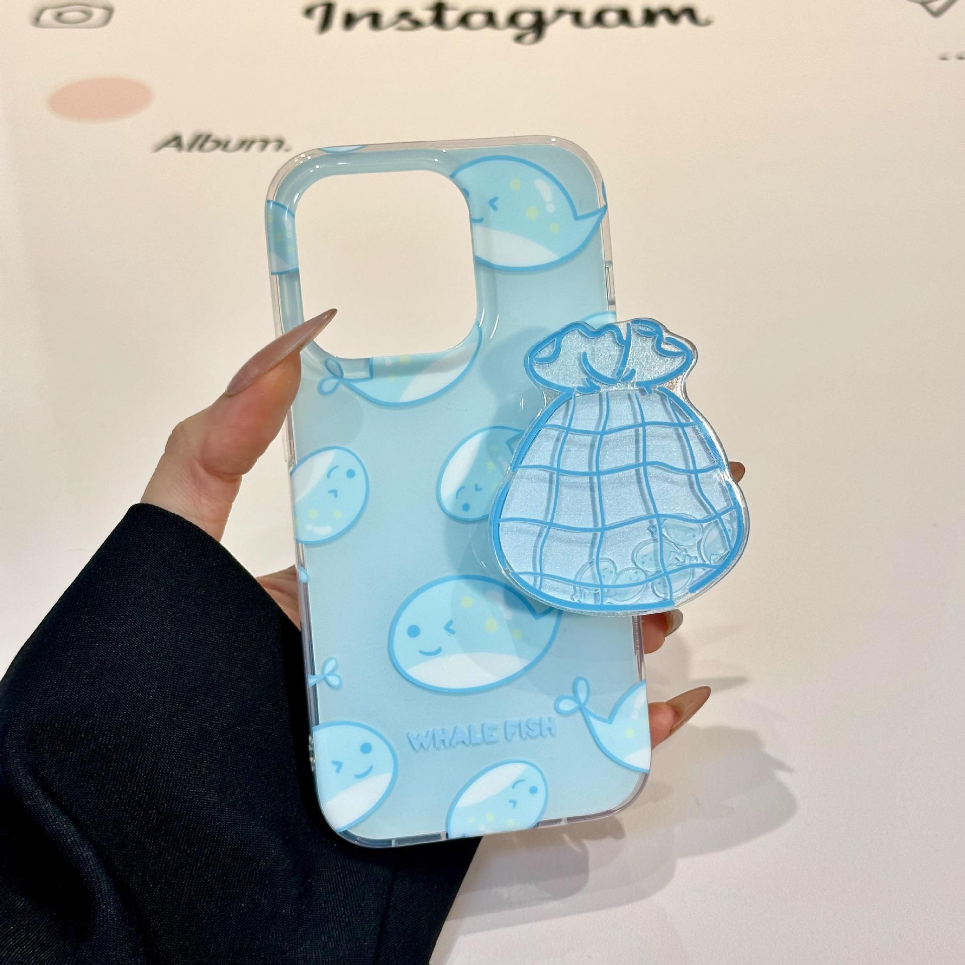 

Single Layer Full Screen Little Dolphin for Apple 16pro Phone Case New for IPhone 15promax Cartoon 13 For Apple 6