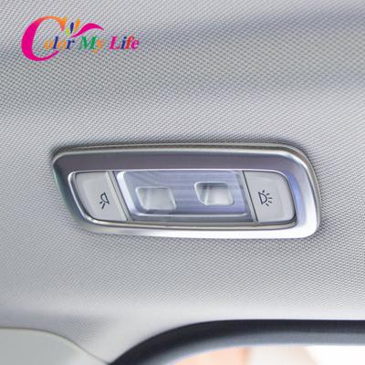 2Pcs Car Rear Roof Reading Light Lamp Panel Frame Cover Trim Sticker for BMW X3 G01 X4 G02 2018 - 2022