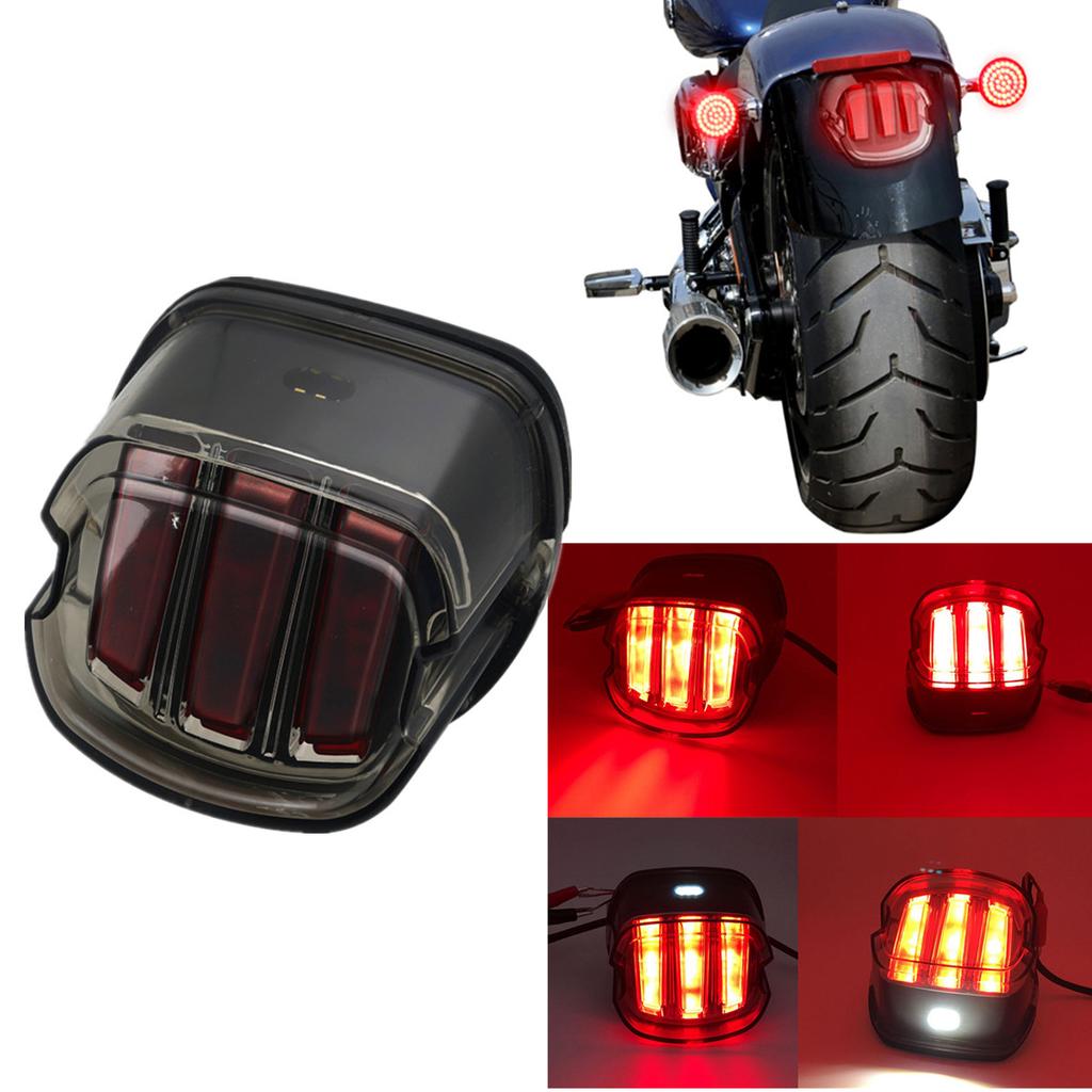 Motorcycle Eagle Claw LED Light Smoke Tail Light 12V License Plate Rear Lamp For Dyna Super Wide Glide Low Rider Fat Bob