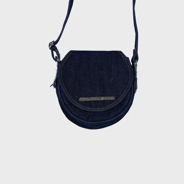 WASHED DENIM MINIBAG (DARK NAVY)