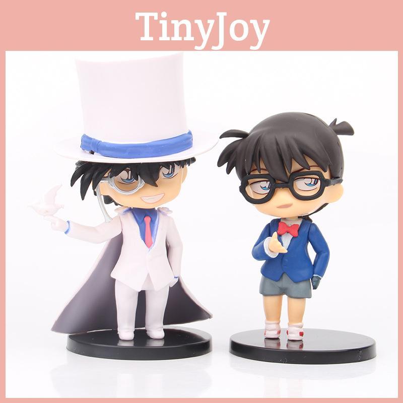 Detective Conan And Kid The Phantom Thief Pvc Models With Assembly For Desk Decor And Anime Fans