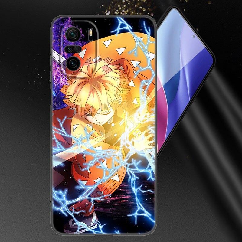 Anime Demon Slayer Agatsuma Zenitsu Phone Case For Xiaomi Mi POCO X3 NFC GT M4 M3 12 11T 10T Pro A3 11 Lite NE 5G 12X 11i F3