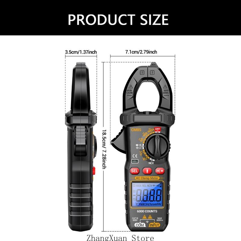 Advanced Digital Clamp Multimeter Electrical Parameters Detection Device Easy to Carry for Electricians & Hobbyists