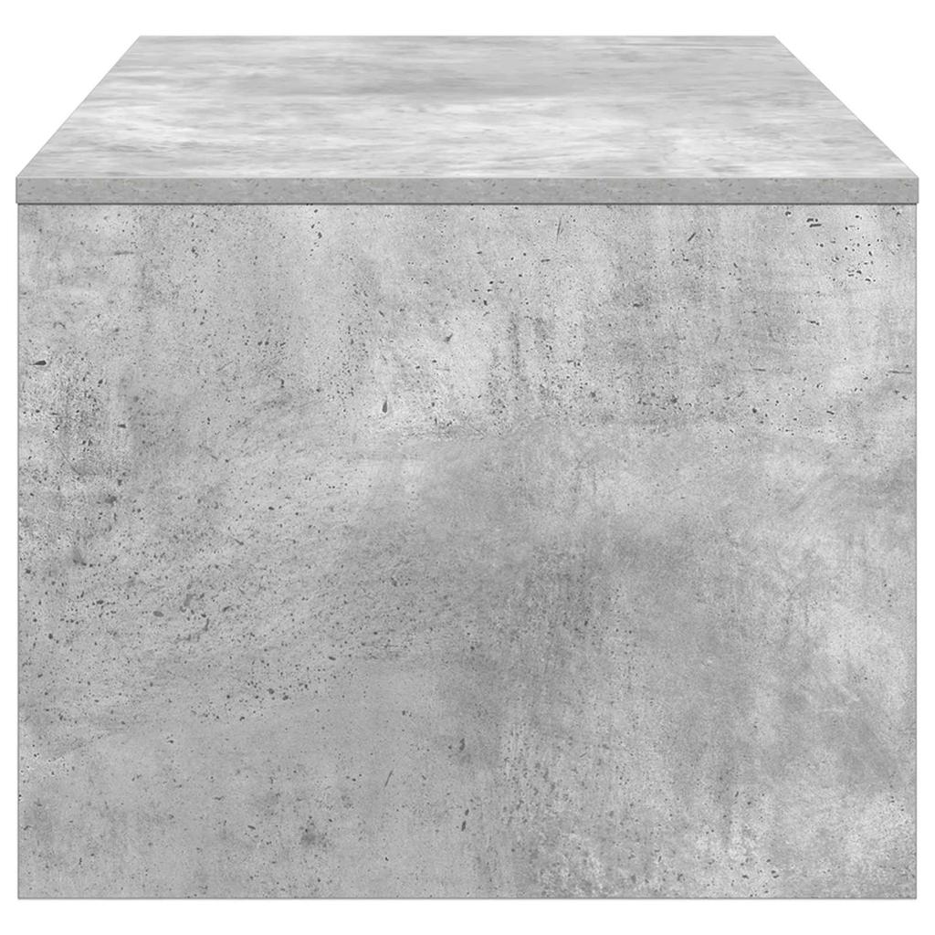 Coffee Table Concrete Gray 100 X 50 X 40 Cm Engineered Wood