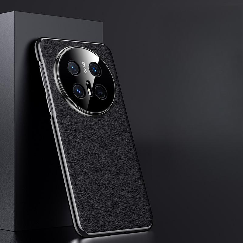 A Simple and Shockproof All-inclusive M70 Master 70RS Business Men's Leather Case for Huawei Mate70pro