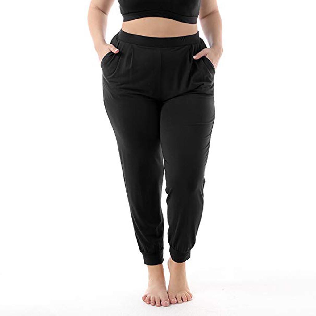 plus size stretch pants with pockets