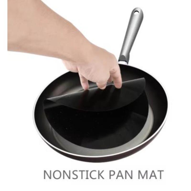 1/2/5Pcs Non-stick Heat Resistant BBQ Grill Mat Reusable Round Pan Pad Mat Barbecue Grill Doormat Dia 24cm Kitchen BBQ Cooking Tools