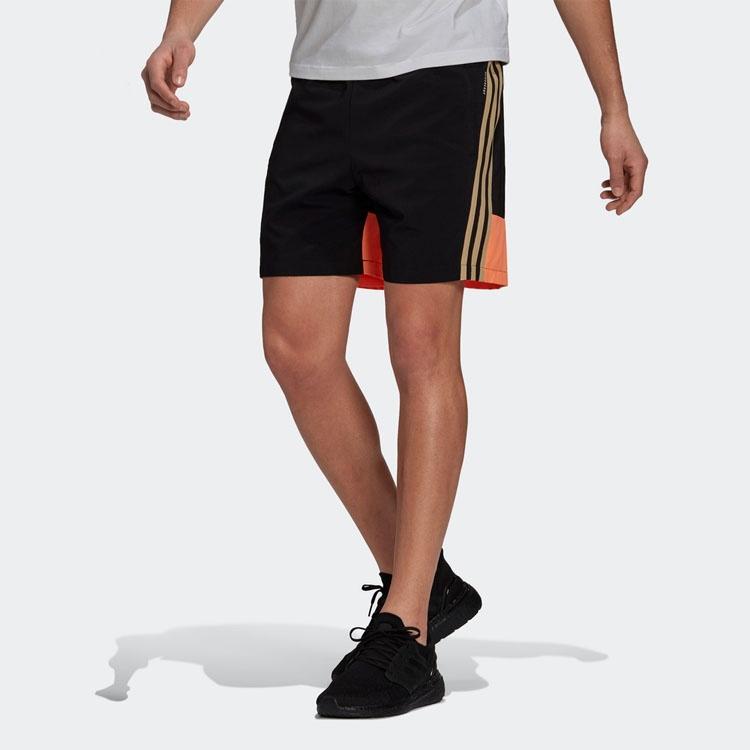 adidas Colorblock Stripe Sports Shorts Black Men's GQ6209