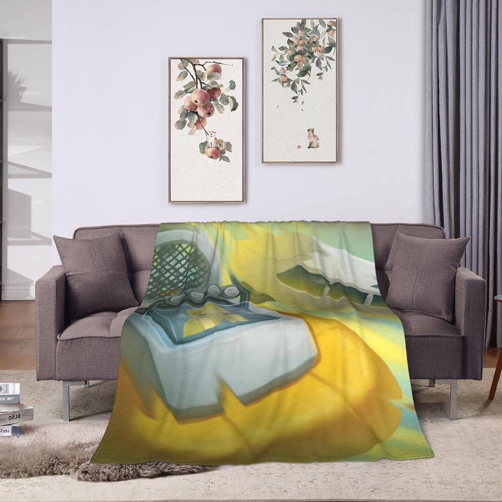 Coperta in Flanella Gioco Sandbox Wobbly Life  Coperte Resistenti per Letto Divano Viaggio in Aereo Morbido Copriletto Copridivano Letto