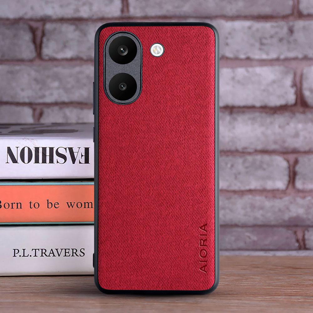 Case for Xiaomi Poco X8 Pro Max Textile Leather Fashion Soft TPU Hard PC 3 In1 Material for Poco X8 Pro Case Funda Coqua