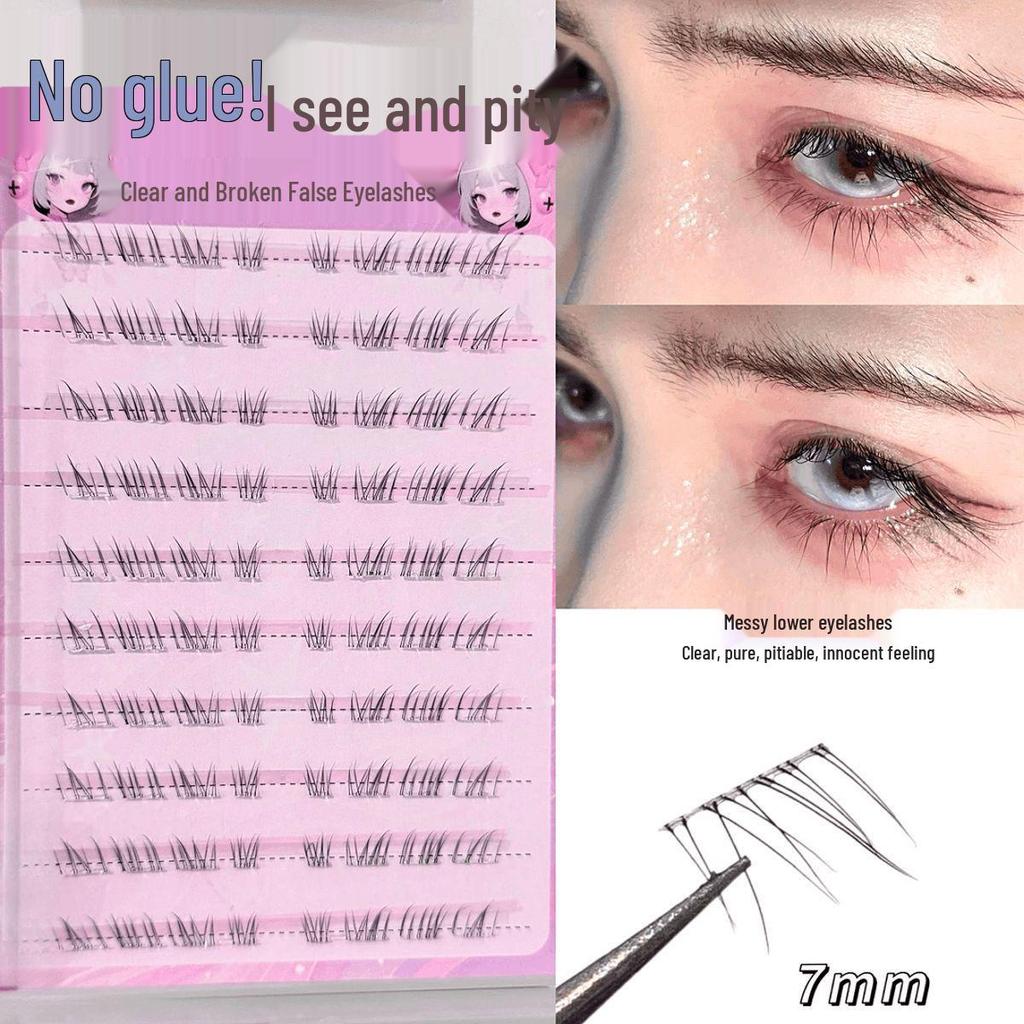 Little Fox Natural Look Comic Eyes: Ultra-Fine, Messy, Wild Eyelashes for a Bare-Faced Appeal.