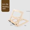 Solid Adjustable Book Holder Iron or Wooden Clips Preventing Myopia Reading Bookstand Adjustment Computer Ipad Book Holder