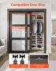 Bypass Door Hardware 8ft Bypass Closet Door Track Kit for 2 Door System