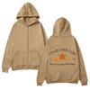 Unisex Zip-Up Hooded Sweatshirt With Print Design Casual Long Sleeve Pullover