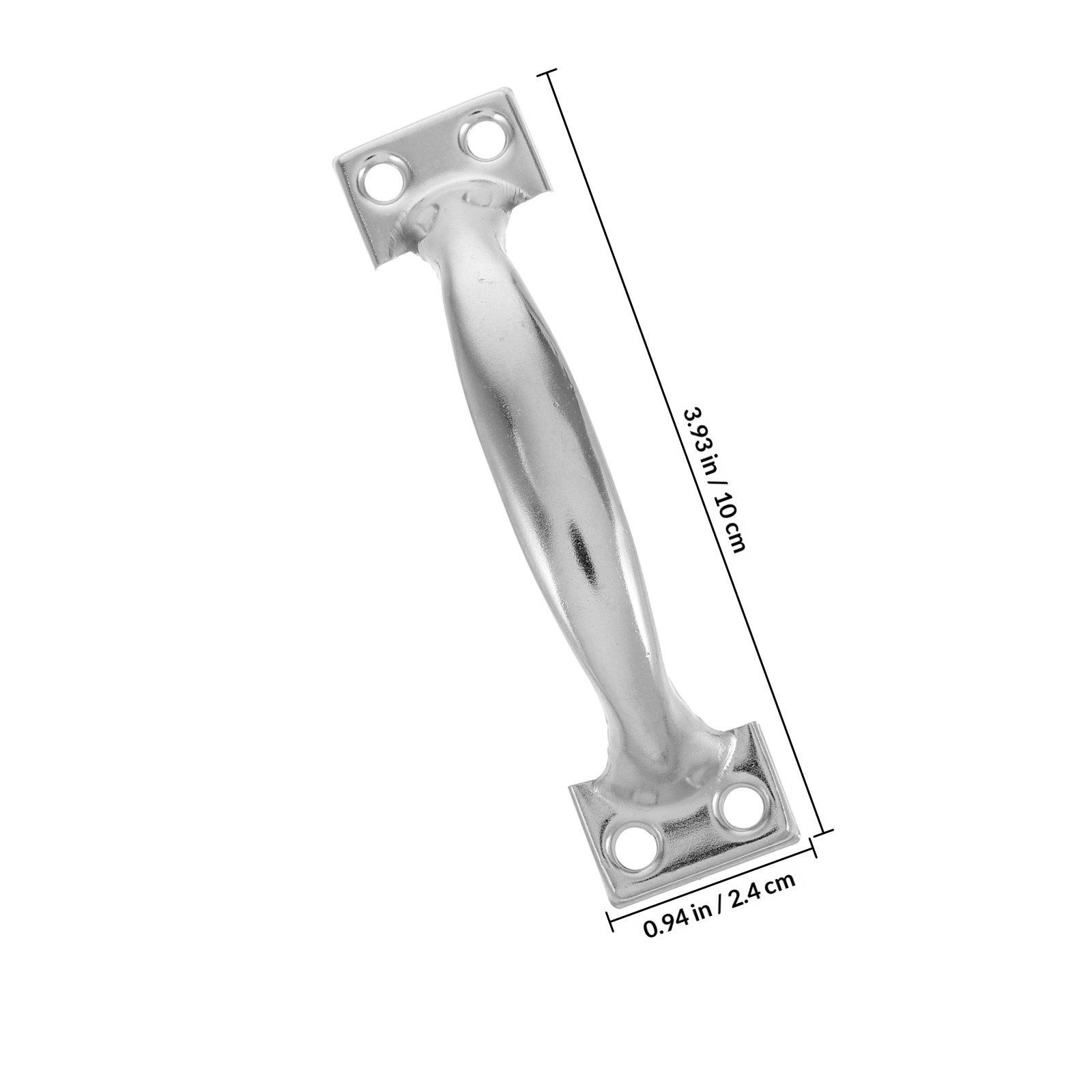 

10Pcs Vintage Barn Door Metal Gate Pull Handles 4 Inch Cabinet Drawer Dresser Cupboard Closet Style Pull Handles серебряный