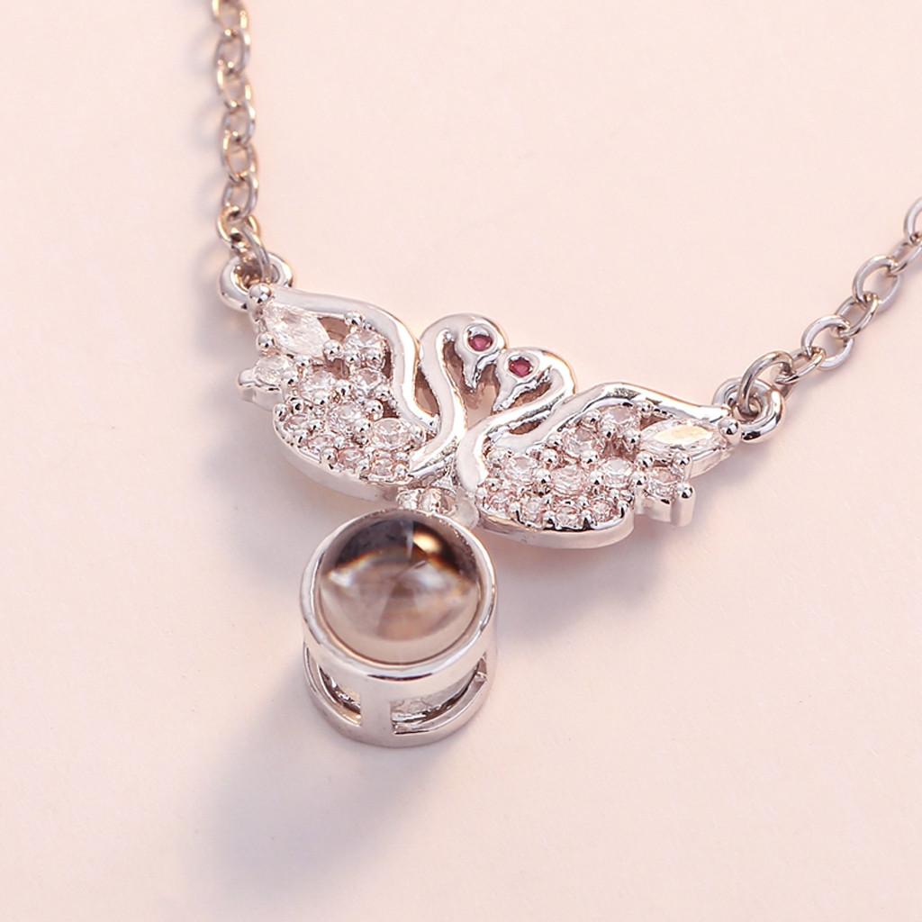 New 100 Languages I Love You Valentine's Day Present Memory Projection Necklace