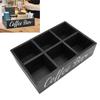 11,7x8x3,2 Zoll Größe Kaffeebar-Organizer Holzmaterial Kaffeekapselhalter Küchenaufbewahrung