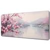 Pink Scenery Mouse Pad Desk Mat Mousepad Large Abstract Mouse Pad Gaming Deskmat With Lockedge Office Nonslip Carpet