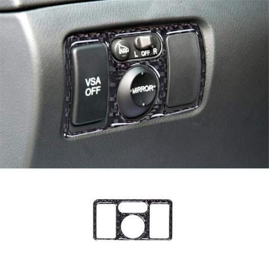 Carbon Fiber Interior Power Mirror Switch Cover Trim For Acura TL 2004-2008