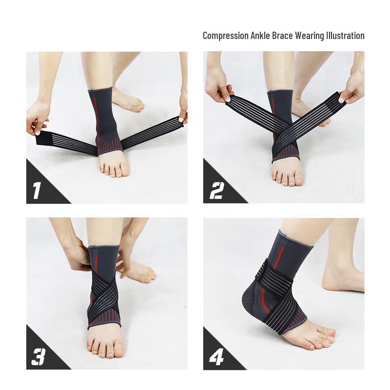 Tingbai Adjustable Nylon Knit Ankle Brace